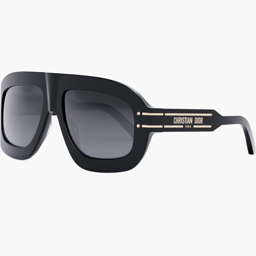 Christian Dior diorsignature m1u black aviator 58mm sunglasses. BNIB